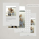 "The Minimalist" - Holiday Cards in Cloud by Nicole Walsh - Back of Card Options