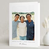 "The Minimalist" - Holiday Cards in Cloud by Nicole Walsh - Folded Card