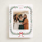 "Festive Vine" - Holiday Cards in Crimson by Susan Moyal - Front