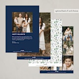 "Festive Vine" - Holiday Cards in Twilight by Susan Moyal - Back of Card Options