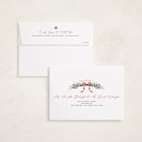 "Festive Vine" - Holiday Cards in Crimson by Susan Moyal - FREE Recipient Addressing