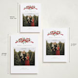 "Greenery Swag" - Holiday Cards in Santa by Everett Paper Goods - Formats Available