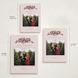 "Greenery Swag" - Holiday Cards in Mulberry by Everett Paper Goods - Formats Available
