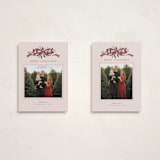 "Greenery Swag" - Holiday Cards in Mulberry by Everett Paper Goods - Photo Orientation Options