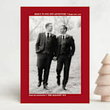 "plain and clean" - Holiday Cards in Berry by Roxanne Fay - Front