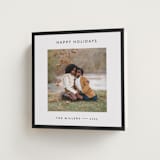 "square" - Holiday Cards in Charcoal by JoAnn Jinks - Folded Card