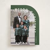 "Curve" - Holiday Cards in Pine by Brianne Larsen - Front