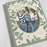 "Holiday Vines" - Holiday Cards in Sage by Anne Ciotola - Detail