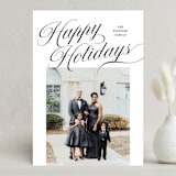 "refined" - Holiday Cards in Coal by Pixel and Hank - Front