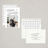 "refined" - Holiday Cards in Coal by Pixel and Hank - Assembled