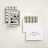 "Textiles" - Holiday Cards in Evergreen by Megan Cash - Assembled