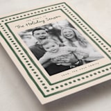 "Textiles" - Holiday Cards in Evergreen by Megan Cash - Detail