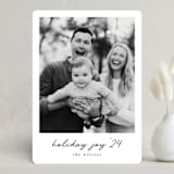 "Joyful Photo" - Holiday Cards in Ebony by Louise Kay - Front