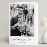 "Joyful Photo" - Holiday Cards in Ebony by Louise Kay - Folded Card