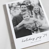 "Joyful Photo" - Holiday Cards in Ebony by Louise Kay - Detail
