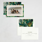 "Wavy Painted Frame" - Holiday Cards in Evergreen by Holly Whitcomb - Assembled