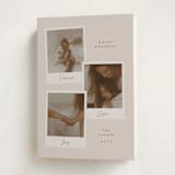 "polaroid trio" - Holiday Cards in Cookie Dough by Adelyn T. - Folded Card