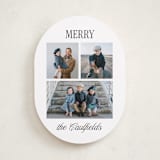 "classic merry triple" - Holiday Cards in Icicle by Kamala Nahas - Front