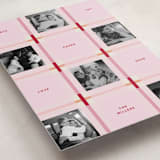 "Plaid Squared" - Holiday Cards in Strawberry by Inkblot Design - Detail