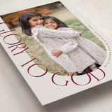 "Glory Around" - Holiday Cards in Wine by Brianne Larsen - Detail