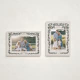 "Merriest Botanicals" - Holiday Cards in Champagne by Angel Walker - Photo Orientation Options