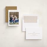 "Dotted" - Holiday Cards in Caramel by Carolyn MacLaren - Assembled