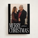 "Merry Stack" - Holiday Cards in Coal by Ekko Studio - Front