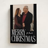 "Merry Stack" - Holiday Cards in Coal by Ekko Studio - Folded Card