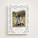 "Laurel Wreath" - Holiday Cards in Juniper by Wildfield Paper Co - Front