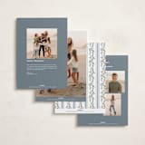 "Laurel Wreath" - Holiday Cards in Juniper by Wildfield Paper Co - Back of Card Options