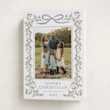 "Laurel Wreath" - Holiday Cards in Juniper by Wildfield Paper Co - Folded Card