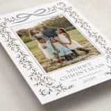 "Laurel Wreath" - Holiday Cards in Juniper by Wildfield Paper Co - Detail