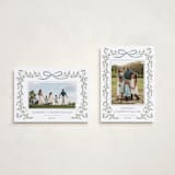 "Laurel Wreath" - Holiday Cards in Juniper by Wildfield Paper Co - Photo Orientation Options