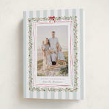 "Coastal Garland" - Holiday Cards in Winter Mint by Everett Paper Goods - Folded Card