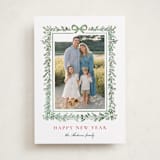 "Fir Frame" - Holiday Cards in Evergreen by Petra Kern - Front