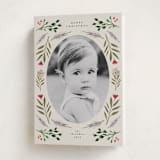 "Merry Round" - Holiday Cards in Buttercream by Lindsay Megahed - Folded Card