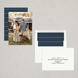 "Excitement" - Holiday Cards in Navy by Lisa Assenmacher - Assembled