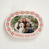 "Cozy Knit Christmas" - Holiday Cards in Linen by Karidy Walker - Front