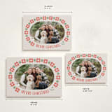 "Cozy Knit Christmas" - Holiday Cards in Linen by Karidy Walker - Formats Available