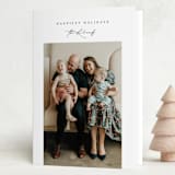 "Reserved" - Holiday Cards in Snow by Kaydi Bishop - Folded Card