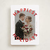 "The Festive Type" - Holiday Cards in Candy Apple by Erica Krystek - Front