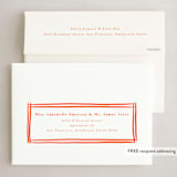 "Sketched Plaid" - Holiday Cards in Firecracker by Keen Peachy - FREE Recipient Addressing