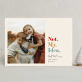 "Not My Idea Pet Card" - Holiday Cards in Maize by Penny Eversole - Front
