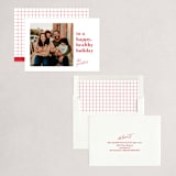 "Happy Healthy" - Holiday Cards in Wine by Genna Blackburn - Assembled