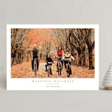 "underscore" - Holiday Cards in Gingerbread by Alexandra Cohn - Front