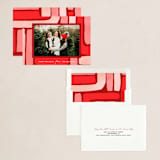 "Festive Strokes" - Holiday Cards in Cranberry by Iveta Angelova - Assembled