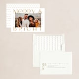 "Merriest&Bright" - Holiday Cards in Golden by Ana de Sousa - Assembled