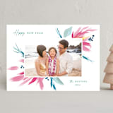 "Island Flowers" - Holiday Cards in Winter Rose by Holly Whitcomb - Front