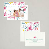 "Island Flowers" - Holiday Cards in Winter Rose by Holly Whitcomb - Assembled