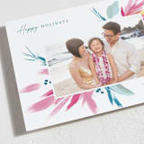 "Island Flowers" - Holiday Cards in Winter Rose by Holly Whitcomb - Detail